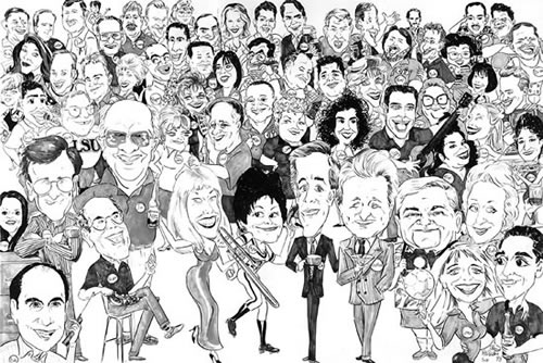 Company Group Caricatures